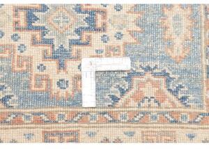 Tappeto Kazak Geometrico Azzurro Beige Corsia 83x294 Cm