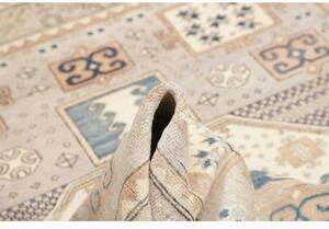 Tappeto Kazak Geometrico Grigio Chiaro Beige 152x188 Cm