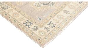 Tappeto Kazak Stilizzato Grigio Chiaro Blu 92x192 Cm