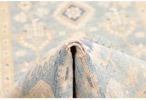 Tappeto Kazak Geometrico Azzurro Beige Corsia 86x301 Cm