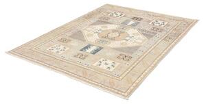 Tappeto Kazak Geometrico Grigio Chiaro Beige 152x188 Cm