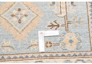 Tappeto Kazak Stilizzato Azzurro Beige Corsia 82x284 Cm