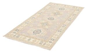 Tappeto Kazak Stilizzato Grigio Chiaro Blu 92x192 Cm