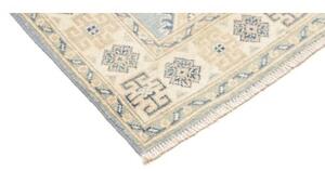 Tappeto Kazak Geometrico Azzurro Beige Corsia 83x294 Cm