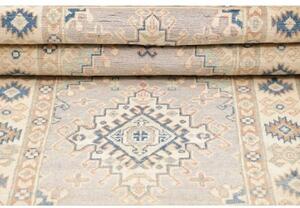 Tappeto Kazak Geometrico Grigio Beige 82x187 Cm