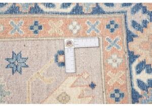 Tappeto Kazak Stilizzato Grigio Blu Avio 149x204 Cm