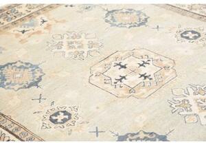 Tappeto Kazak Geometrico Avorio Blu 155x200 Cm