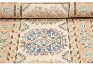Tappeto Kazak Geometrico Avorio Rosa Antico 85x187 Cm