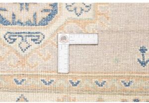 Tappeto Kazak Stilizzato Grigio Chiaro Blu 92x192 Cm
