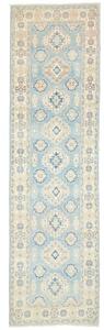 Tappeto Kazak Geometrico Azzurro Beige Corsia 83x294 Cm