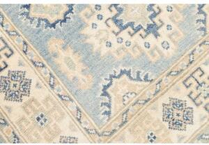 Tappeto Kazak Geometrico Azzurro Beige Corsia 83x294 Cm