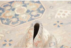 Tappeto Kazak Stilizzato Grigio Chiaro Blu 154x197 Cm
