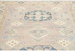 Tappeto Kazak Stilizzato Grigio Azzurro 156x201 Cm