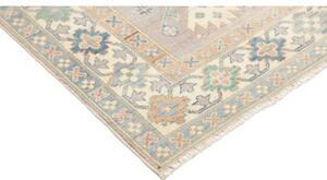 Tappeto Kazak Stilizzato Grigio Azzurro 156x201 Cm