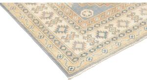 Tappeto Kazak Geometrico Celeste Beige 104x145 Cm