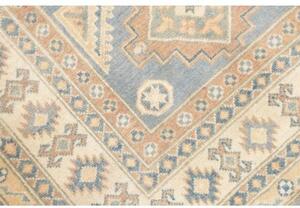 Tappeto Kazak Geometrico Celeste Beige 104x145 Cm
