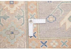 Tappeto Kazak Stilizzato Grigio Chiaro Blu 154x197 Cm