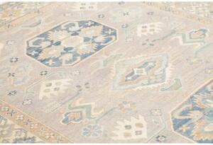 Tappeto Kazak Stilizzato Grigio Azzurro 156x201 Cm