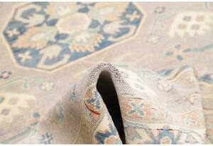Tappeto Kazak Stilizzato Grigio Azzurro 156x201 Cm