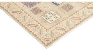 Tappeto Kazak Stilizzato Beige Azzurro 102x150 Cm