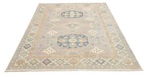 Tappeto Kazak Stilizzato Grigio Azzurro 156x201 Cm