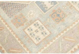 Tappeto Kazak Geometrico Celeste Beige 100x150 Cm