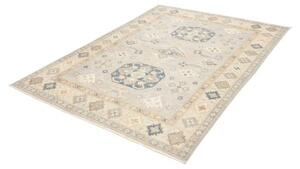 Tappeto Kazak Stilizzato Avorio Blu 150x202 Cm