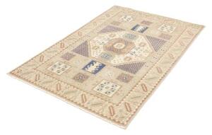Tappeto Kazak Stilizzato Beige Azzurro 102x150 Cm
