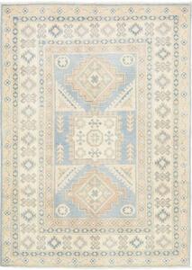 Tappeto Kazak Geometrico Celeste Beige 104x145 Cm