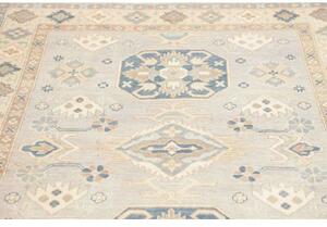 Tappeto Kazak Stilizzato Avorio Blu 150x202 Cm