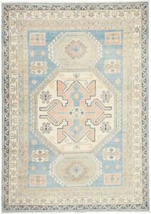 Tappeto Kazak Stilizzato Azzurro Beige 149x210 Cm