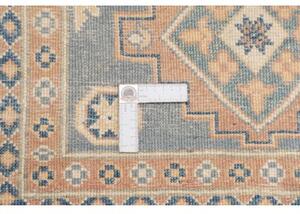 Tappeto Kazak Geometrico Celeste Beige 104x145 Cm