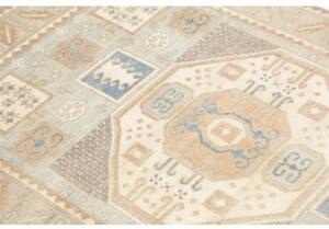 Tappeto Kazak Geometrico Celeste Beige 100x150 Cm