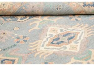 Tappeto Kazak Stilizzato Azzurro Beige 155x203 Cm