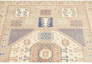 Tappeto Kazak Stilizzato Beige Azzurro 102x150 Cm