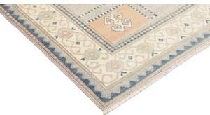 Tappeto Kazak Geometrico Grigio Chiaro Blu 150x197 Cm