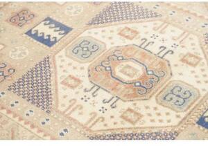 Tappeto Kazak Stilizzato Beige Azzurro 102x150 Cm