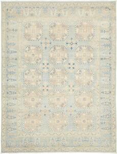 Tappeto Kazak Geometrico Celeste Beige 152x199 Cm