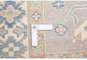 Tappeto Kazak Stilizzato Grigio Azzurro 156x201 Cm