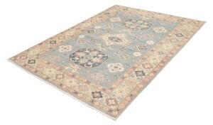 Tappeto Kazak Stilizzato Azzurro Beige 155x203 Cm