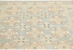 Tappeto Kazak Geometrico Celeste Beige 152x199 Cm