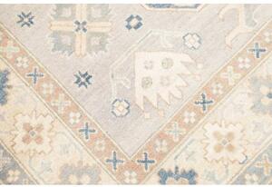 Tappeto Kazak Stilizzato Avorio Blu 150x202 Cm