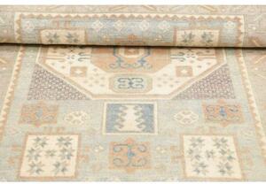 Tappeto Kazak Geometrico Celeste Beige 100x150 Cm