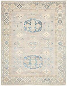 Tappeto Kazak Stilizzato Grigio Azzurro 156x201 Cm
