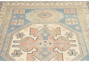 Tappeto Kazak Stilizzato Azzurro Beige 149x210 Cm