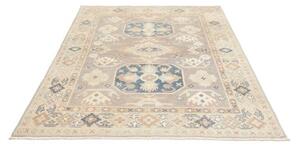 Tappeto Kazak Stilizzato Grigio Azzurro 150x204 Cm