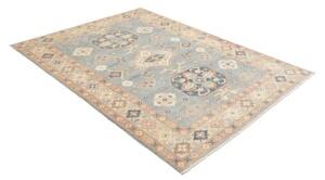 Tappeto Kazak Stilizzato Azzurro Beige 155x203 Cm