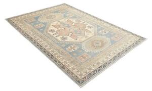 Tappeto Kazak Stilizzato Azzurro Beige 149x210 Cm