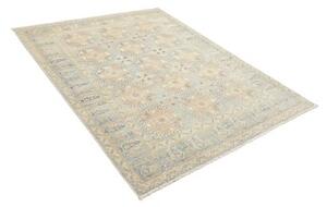 Tappeto Kazak Geometrico Celeste Beige 152x199 Cm