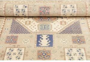 Tappeto Kazak Stilizzato Beige Azzurro 102x150 Cm